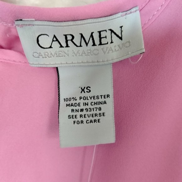 NWT CARMEN MARC VALVO WRAP FRONT TOP XS - Picture 4 of 6